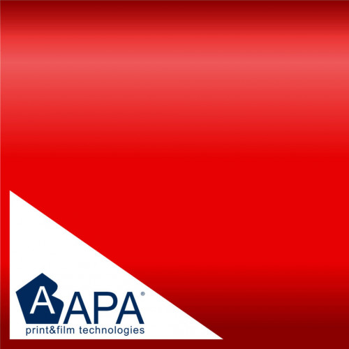 Glossy Fluo red adhesive film APA made in Italy car wrapping h152