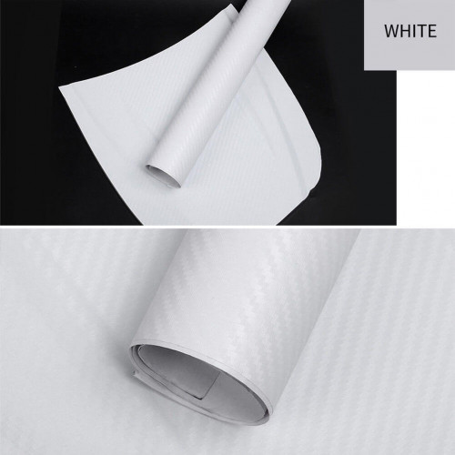 Pellicola car Wrapping adesiva Carbonio 6D lucida di alta qualità Shop  Online bianco