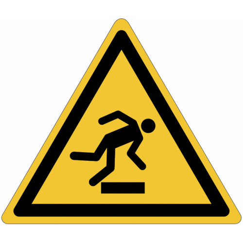 ISO 7010 "Tripping hazard" adhesive signs - W007 Best Price