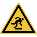 Panneaux adhésifs ISO 7010 "Danger de trébuchement" - W007