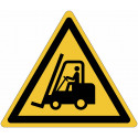 Panneaux adhésifs ISO 7010 "Passage de chariot" - W014 Vente en