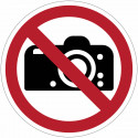 Panneaux d'interdiction ISO 7010 "Pas de photographie" - P029