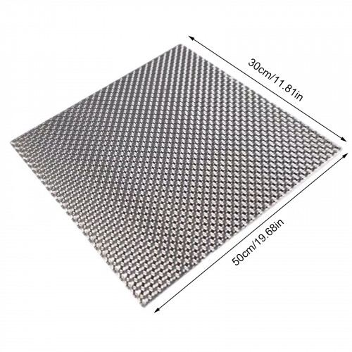 Plaque de protection thermique adhesive aluminium 50 x 50cm
