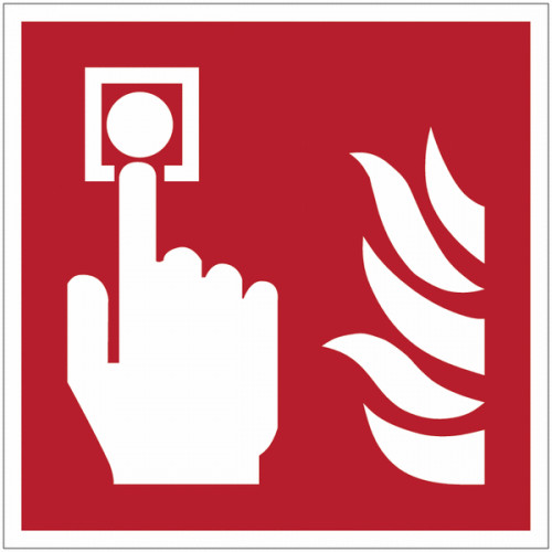 Pannello adesivo antincendio ISO 7010 “Pulsante di allarme
