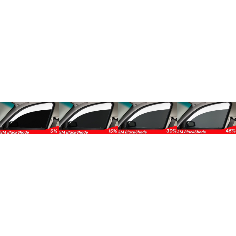 Pellicola omologata ABG oscuramento Vetri Auto serie Black Shade di