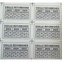 Etiquetas autocolantes com selo de garantia "REFURBISHED" - 42