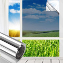 Film adhésif de protection solaire pour vitres avec effet