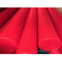 Round Polyurethane in Vulkollan® Adiprene® length 500mm red
