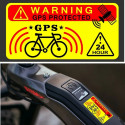 Adesivos GPS para bicicleta com efeito antirroubo que avisam