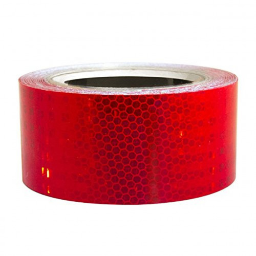 red reflective warning adhesive tape(class 2) - 50mm Best