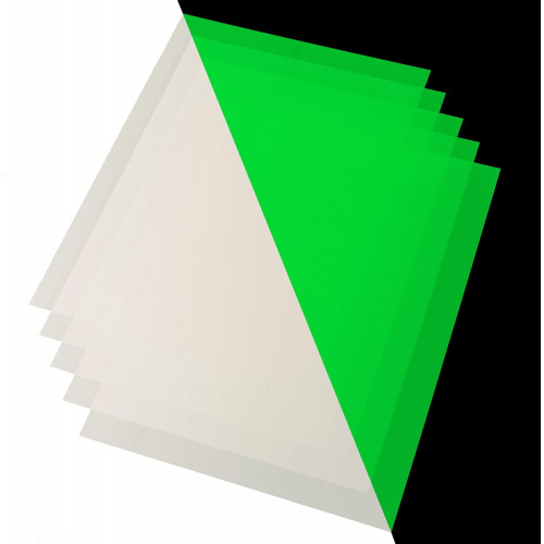 5x A4 papier adhésif phosphorescent pour encre d'imprimante