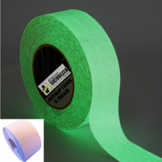 RELIANCER Cinta de agarre de seguridad antideslizante de 2 pulgadas x 30  pies, color verde que brilla en la oscuridad, cinta de seguridad