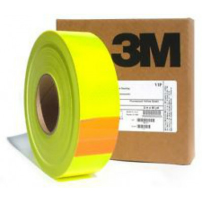 Cinta adhesiva amarillo-limón fluorescente de la marca 3M™ Mejor