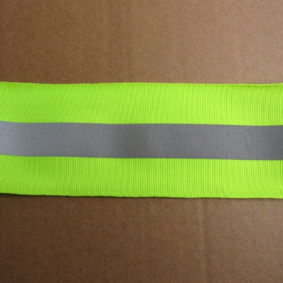 Cinta reflectante plateada para coser cinta para ropa (verde, 5 yardas)