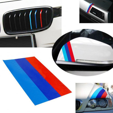 Bonnet/Bumper M3 PVC Stickers for BMW Series E39 E46 E90 X3 X5