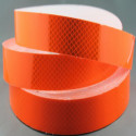 Fita adesiva refletora laranja fluorescente para uma alta