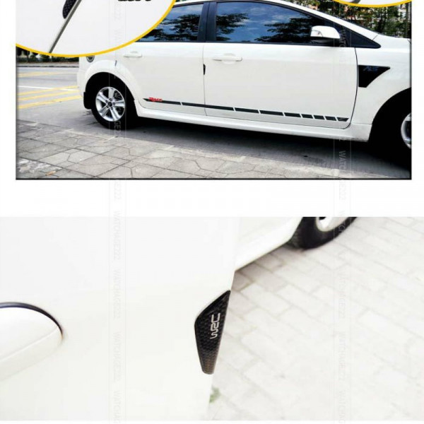 wocpvm 4 Pezzi Proteggi Portiera Auto Adesivo Antigraffio Per Adesivi in Fibra di Carbonioproteggi Sportello Auto Universale 