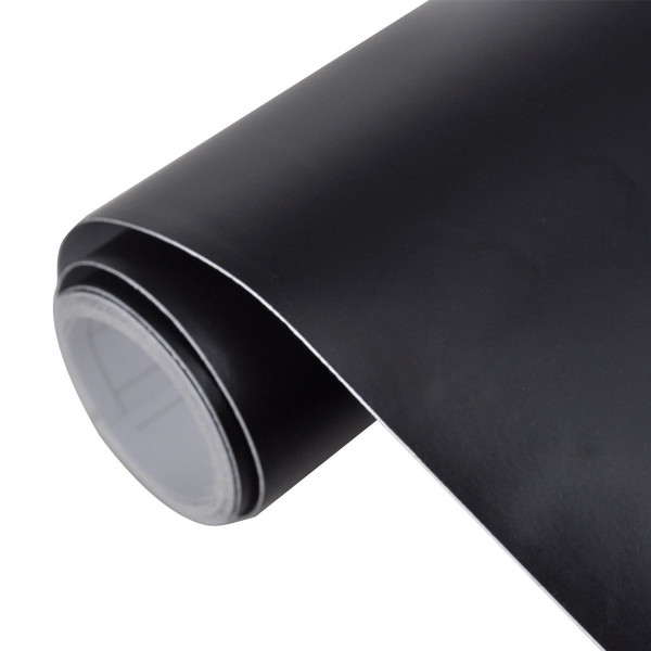Schwarze Klebefolie für Car Wrapping und Tuning-Autos und Motorräder.