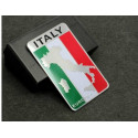 Adesivo em aluminio 3D da Bandeira tricolor italiana Melhor