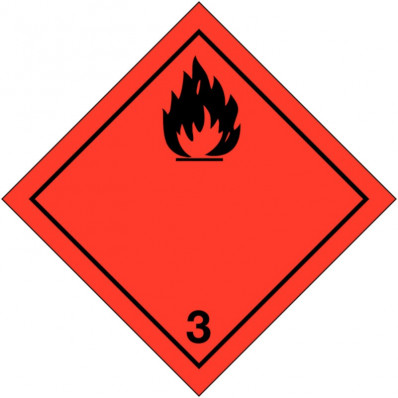 Placa-etiquetas de señalización transporte de "liquidos