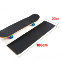 Lámina adhesiva antideslizante negra para patineta y snowboard