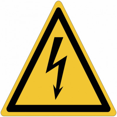 ISO 7010 General Warning Sign for Hazardous voltage inside W012