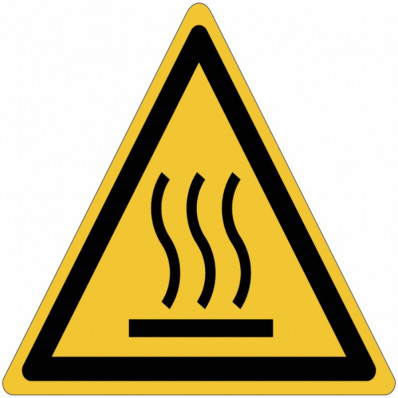 ISO 7010 General Warning Sign - Hot surface W017 Best Price