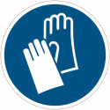 Verpflichtung Schild Etiketten ISO 7010: "Schutzhandschuhe