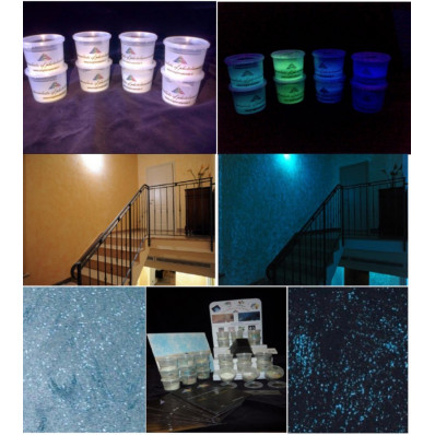 EXTRA STRONG Glow in the dark glass granules for painting Shop