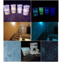  Additif en granules de verre phosphorescent à base colorée qui