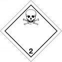 Placa de advertência transporte de “gases tóxicos" ADR Melhor