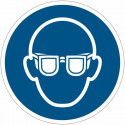 Pictograma adhesivo ISO 7010 - Gafas de seguridad obligatorios