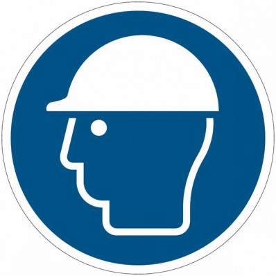 Safety Sign ISO 7010 - Protective Helmet Must Be Worn M008 Shop