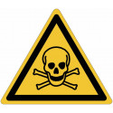 Señales autoadhesivos EN ISO 7010 "Materiales tóxicos" W016