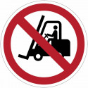 Panneaux d’interdiction ISO 7010 « interdit aux chariots