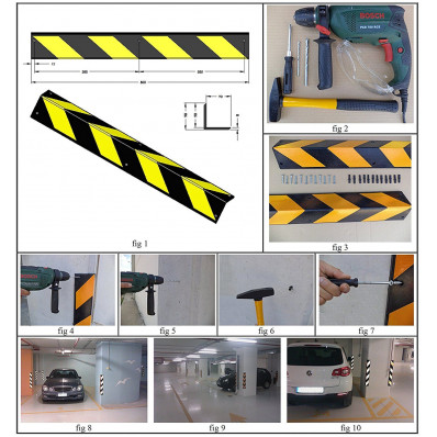 Lot de 4 protections de bord de portière de voiture anti-rayures de 89,9 cm  – Bandes autocollantes de protection universelles pour toutes les