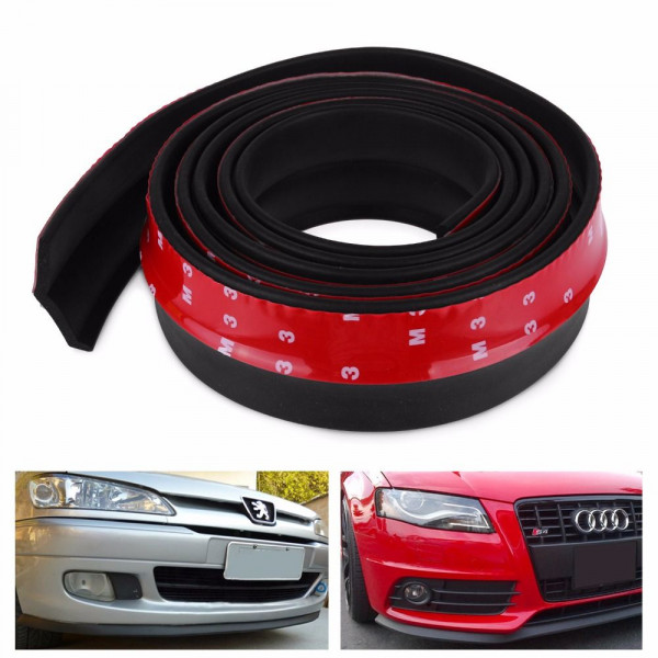 2.5m Universal Front Bumper Rubber Sticker Strong Adhesive,anti
