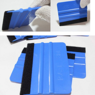 Car Wrap Tools Kit Carbon Fiber Big Scale Felt Squeegee Scraper
