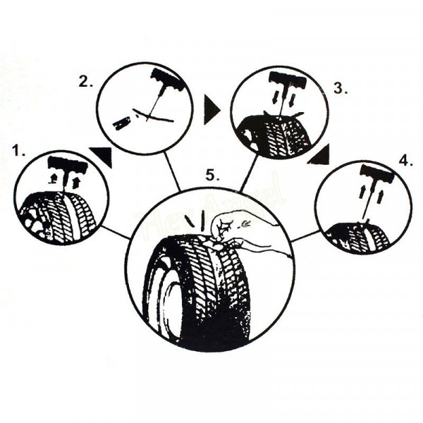 Kit de réparation de pneus sous vide pour roues voiture moto Scooter  caoutchouc chambre à air colle réparation gratuite reparation pneu meche  crevaison pneu kit reparation pneu voiture kit crevaison voiture 