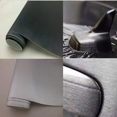 Vinylfolie gebürstetes Aluminium ohne Blasen in 3 Farben Wrapping