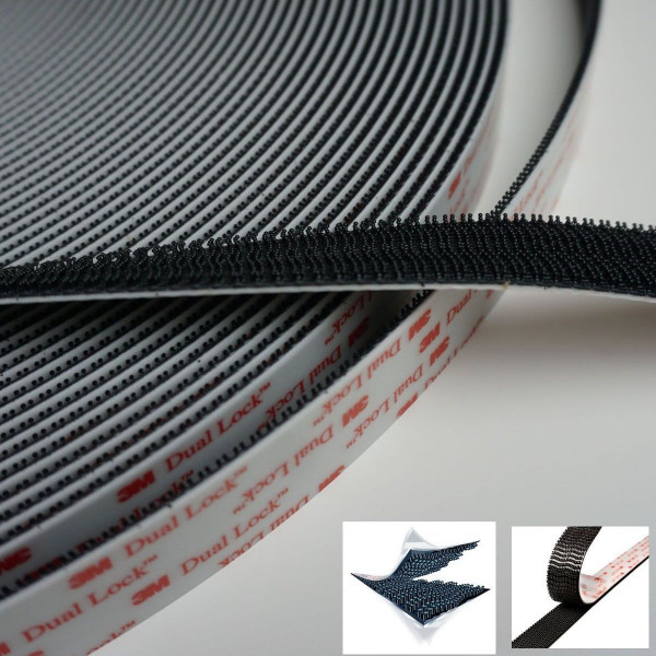 Velcro adesivo nero Dual lock SJ3550 3M™ in vendita al metro Miglior