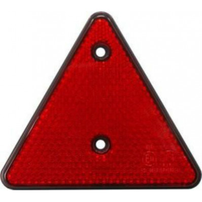 2 Reflektoren Dreiecke rote Hintenrückstrahler mit Loch genehmigt