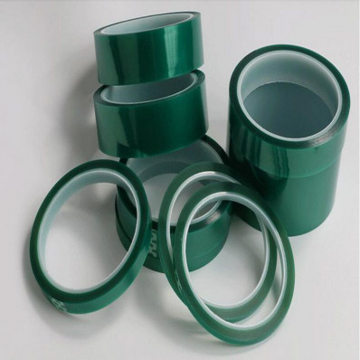 Nastro adesivo verde siliconico mascheratura in poliestere per