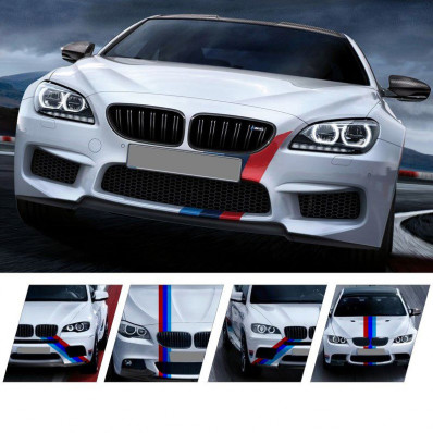 Bandiera adesiva lucida BMW serie M racing sport per carrozzeria