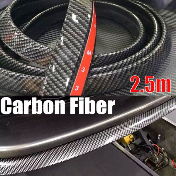 Bande en caoutchouc modèle de fibre de carbone avec adhésif double