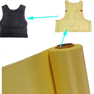 Kevlar fiber aramid fabric - 240 g / m² plain 110cm x 100cm Best