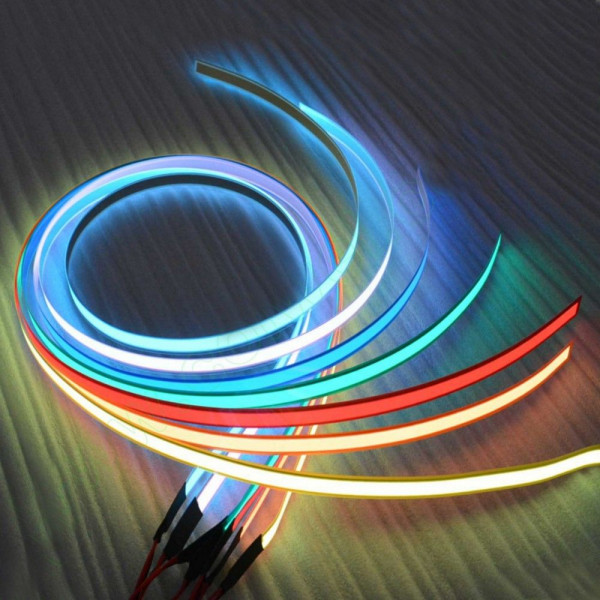 Dc 12V Automobile Atmosphère Lampe Voiture Éclairage Intérieur Led Bande  Décoration Garland Fil Câble Tube Ligne Flexible Neon Light