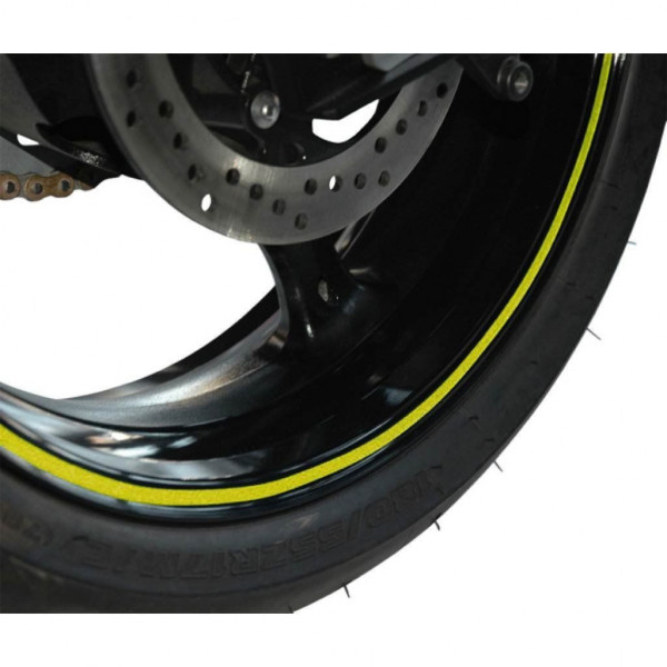 Wheel Stripes per Cerchi Moto Rifrangente Nero 9 mm x 6 mt 