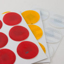 6 Dischi adesivi riflettenti realizzati con materiale 3M™