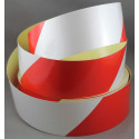 Reflective Red and White chevron hazard warning tape Shop Online